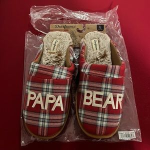 Dearfoams “Papa Bear” Size Large Slippers